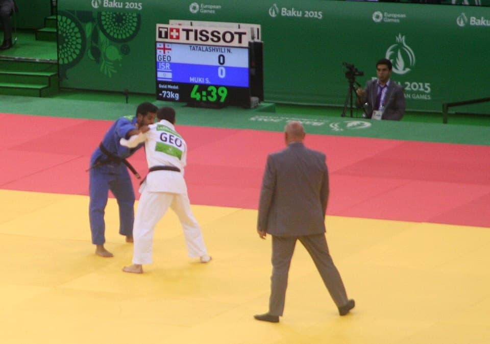 Tatalashvili (GEO) vs Muki (ISR) at the gold final of the 2015 European Games