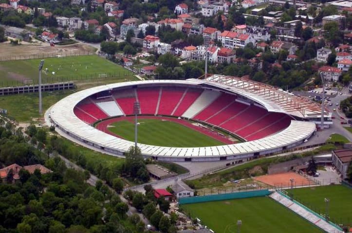 Red Star Stadium , aka Marakana , in Belgrade
