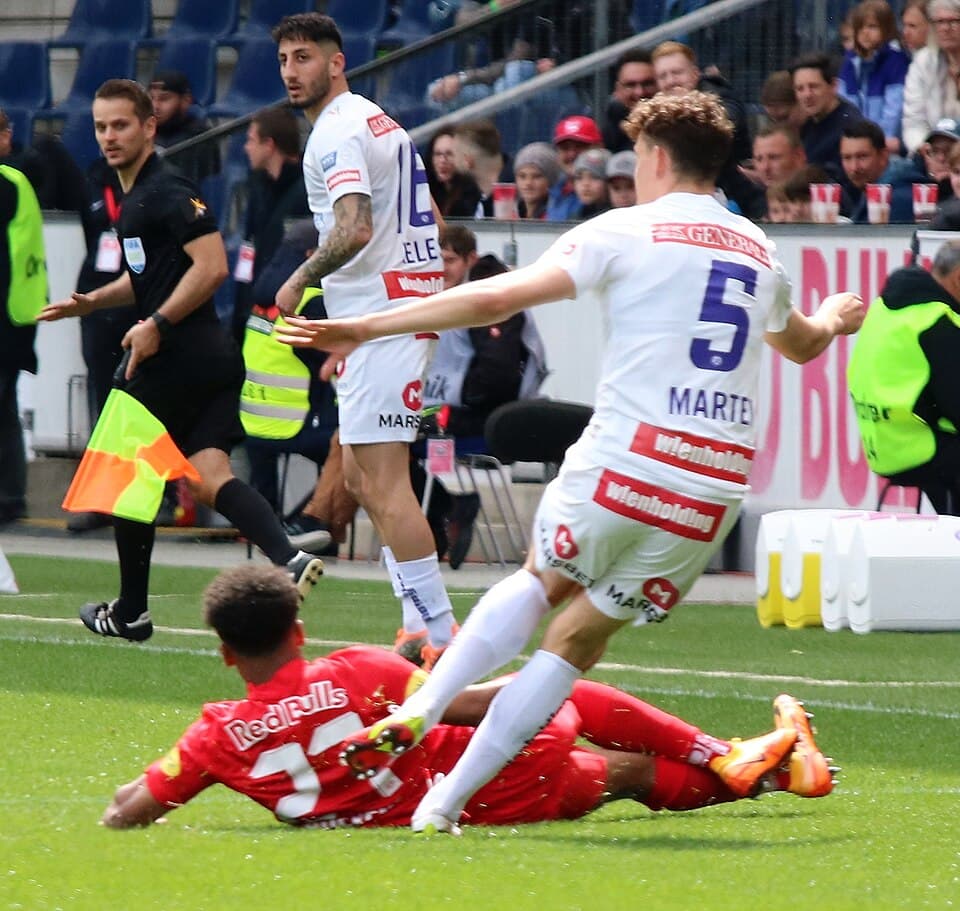 Bundesligaspiel der Meistergruppe. Salzburg fixierte durch ein 5:0 den Meistertitel 2022