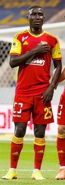 Kings Kangwa with FC Arsenal Tula in a game against FC Rostov