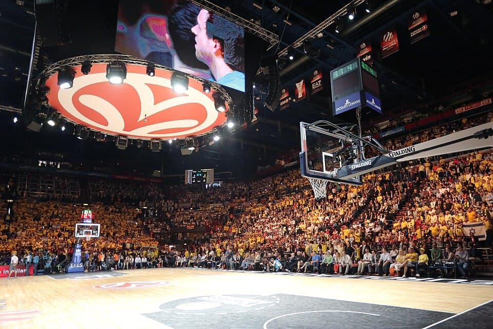 Maccabi supporters at Forum di Assago during Euroleague 2014 final