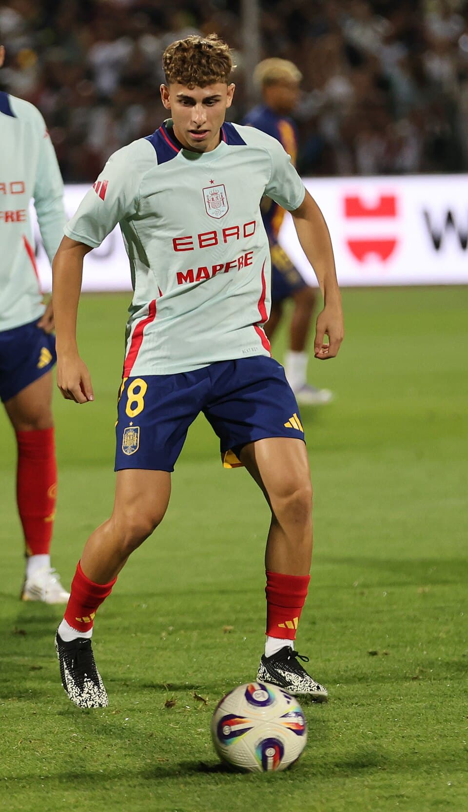 Fermín López Marín (born 11 May 2003) is a Spanish professional footballer who plays as an attacking midfielder or left winger for La Liga club Barcelona and the Spain national tea