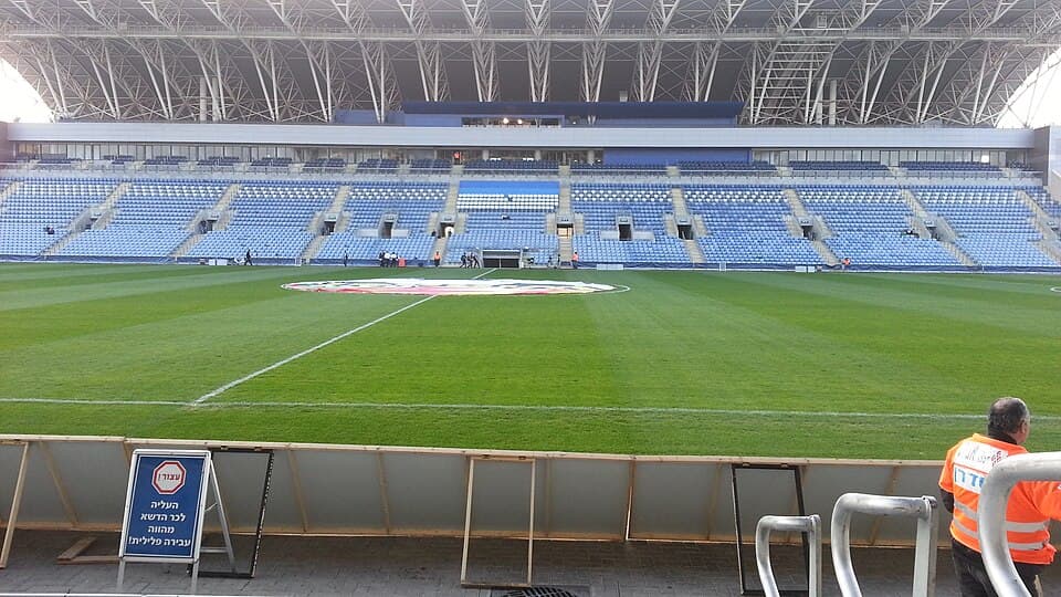 HaMoshava Stadium in Petah Tikva before a match in the Israeli Premier League