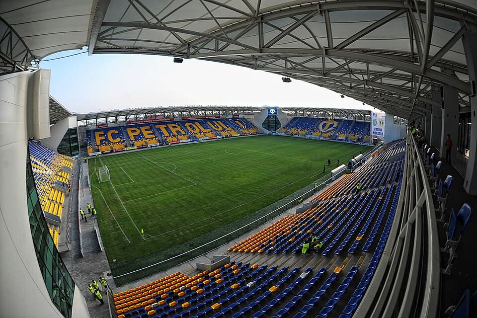 Stadionul Ilie Oană in Ploiești , Romania
