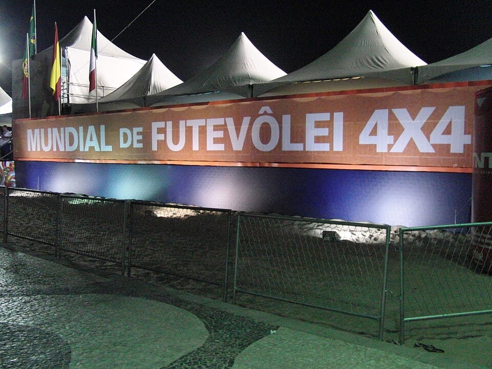 2012 Footvolley World Cup on Copacabana Beach in Rio de Janeiro