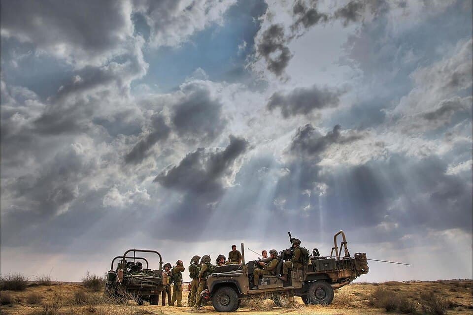 Maglan commandos training with their vehicles. The Maglan unit (212) is a commando unit whose mission is to operate deep in enemy territory while focusing on attacking and destroyi