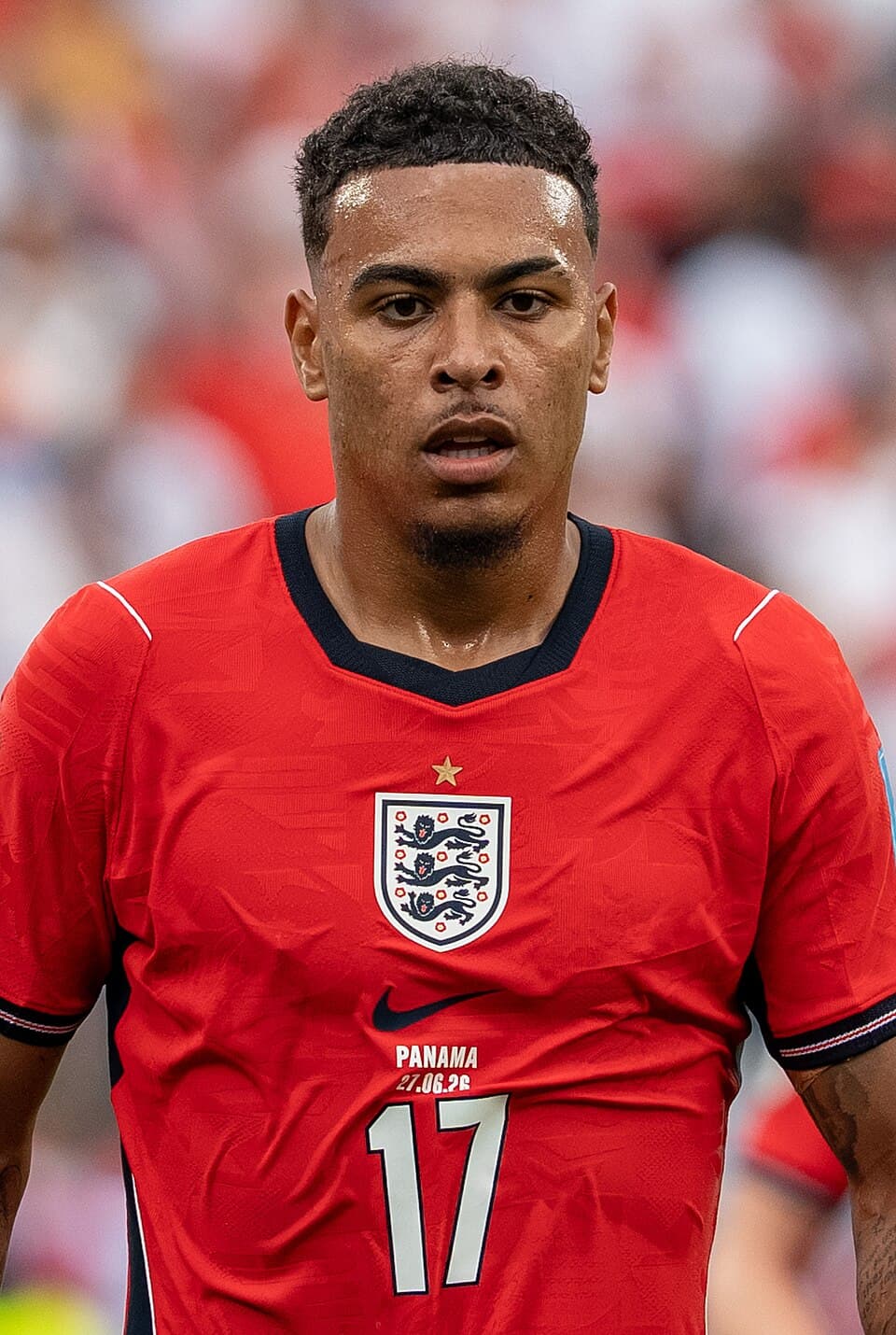 Morgan Rogers in action for England against Panama at the 2026 World Cup