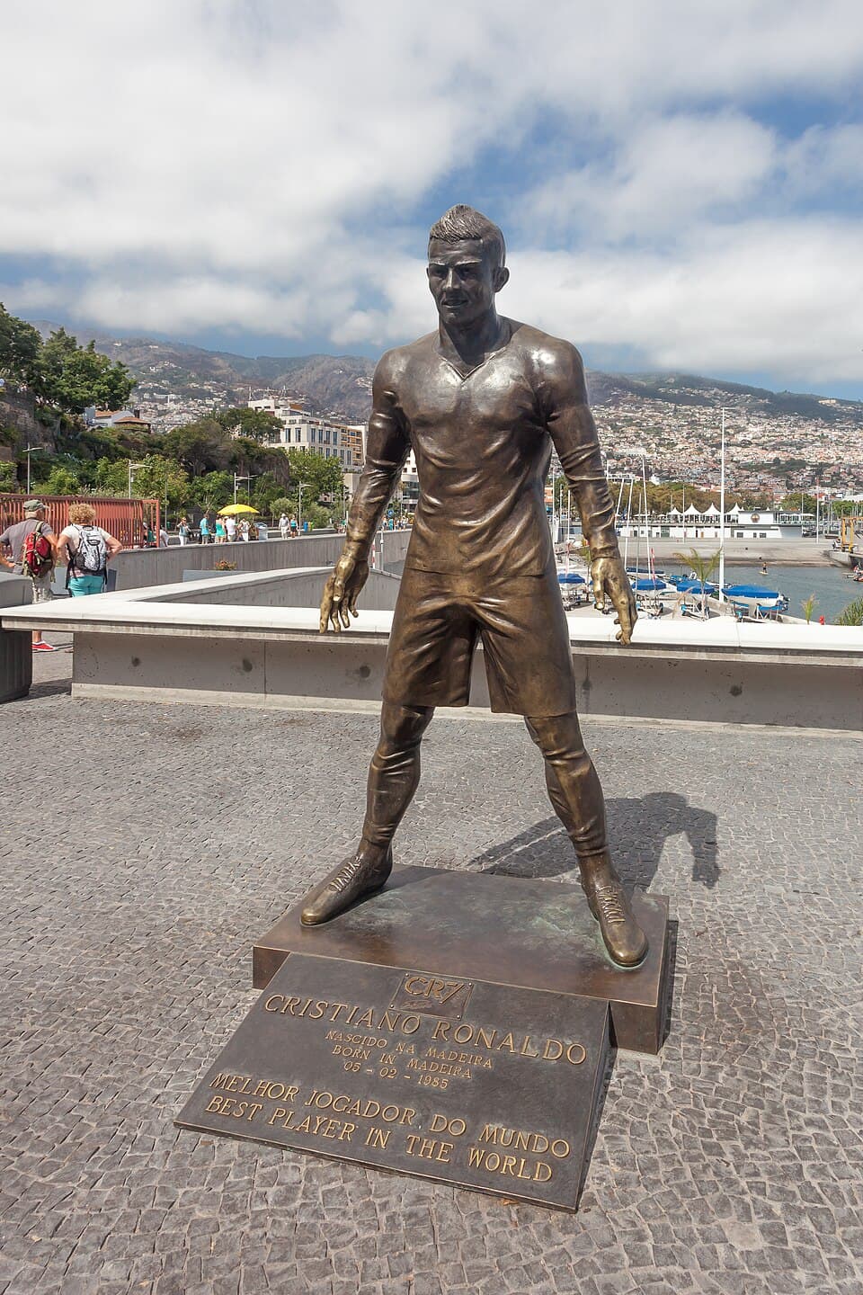 Statue of Cristiano Ronaldo, Madeira, Portugal