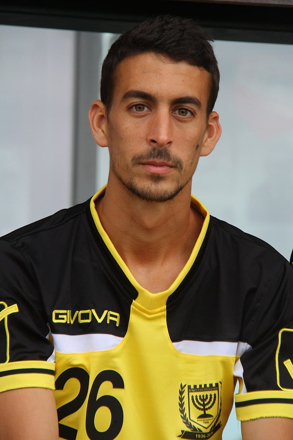 Friendly match between Beitar Jerusalem F.C. (yellow shirts) and MTK Budapest FC (blue shirts) at 2016-06-18 in Bad Erlach ( Austria . – The photo shows Shlomi Avisidris, Beitar Je