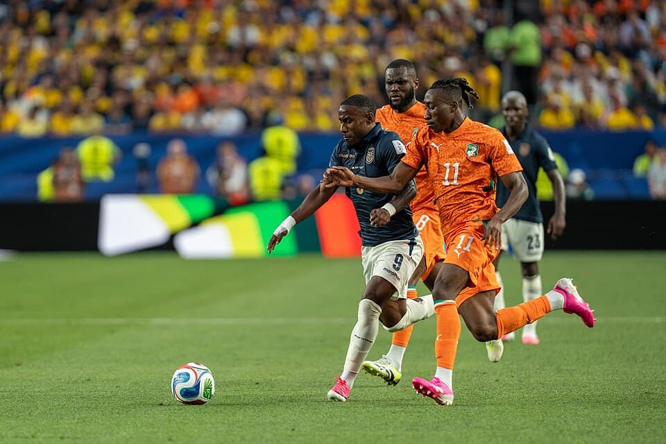 John Yeboah during Côte d'Ivoire v Ecuador on 14 June 2026 at the 2026 FIFA World Cup