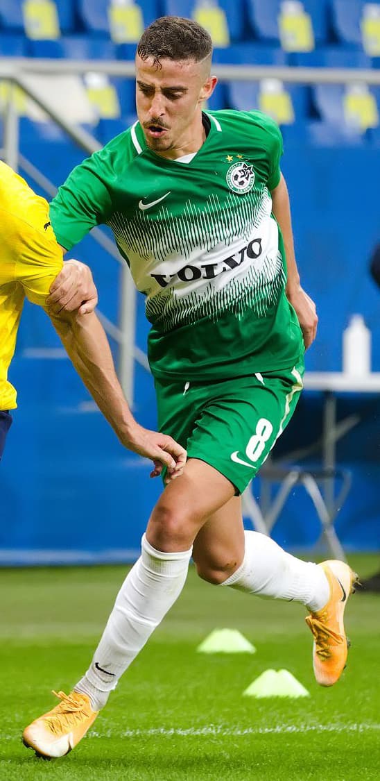 Dolev Haziza on the pitch for Maccabi Haifa