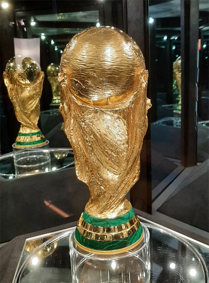 The FIFA World Cup Trophy on display in Toronto in May 2026