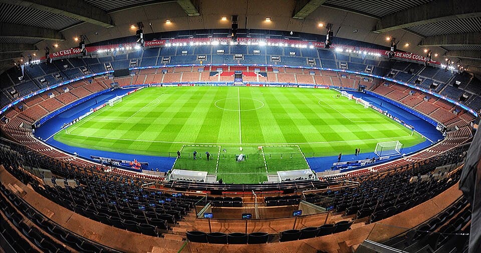 The interior of the Parc des Princes in Paris, venue of Israel’s 3–2 win over France in 1993