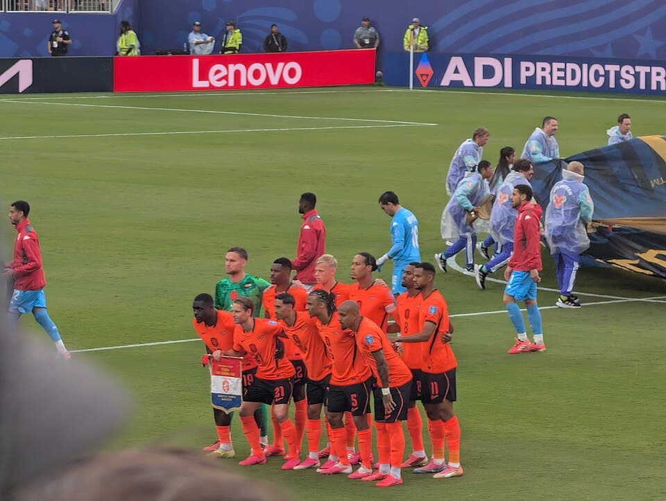 Pre-Game Photo of Netherlands Starting Lineup