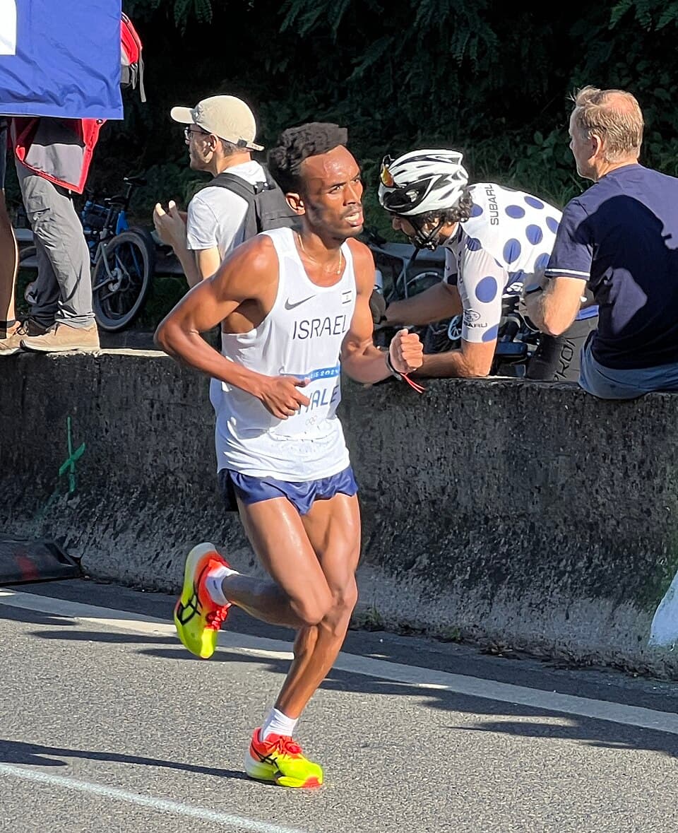 Épreuve du marathon masculin des Jeux Olympiques de 2024, route du Pavé des Gardes, Chaville