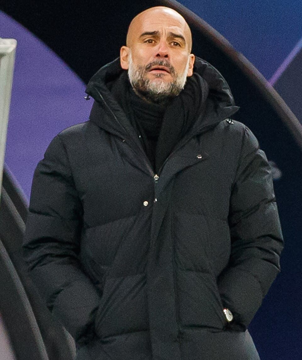 Fußball, Männer, UEFA Champions League, RB Leipzig - Manchester City FC: Josep "Pep" Guardiola Sala (Manchester City, Cheftrainer, head coach); Enttäuschung, enttäuscht, Frustratio