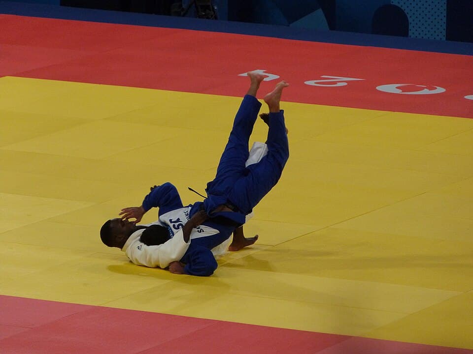 Judo - Épreuve mixte par équipe - Phase éliminatoire France vs Israël : Maxime-Gaël Ngayap Hambou (France) contre Sagi MUKI (Israël)