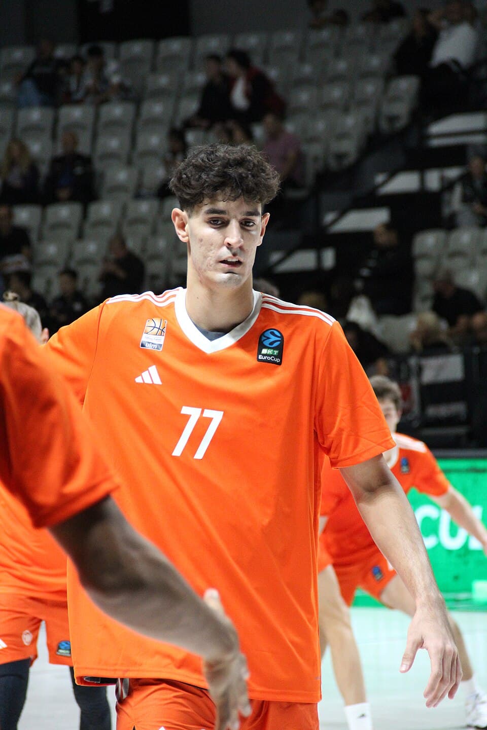 Ben Saraf in EuroCup action for ratiopharm Ulm in October 2024