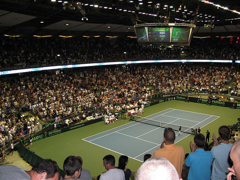 Davis Cup Match Held in Yad Eliyahu Arena on 12/07/2009 Between Israel and Russia