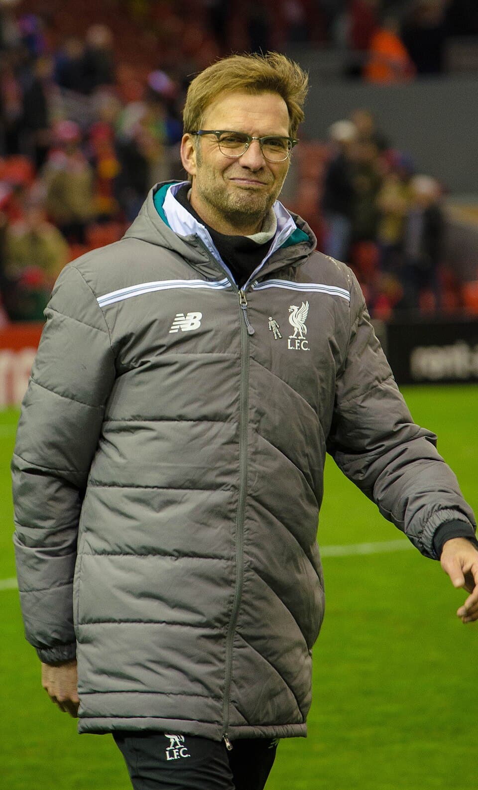 Juergen Klopp as manager of Liverpool FC before Europa League clash against FC Augsburg on 25 February 2016