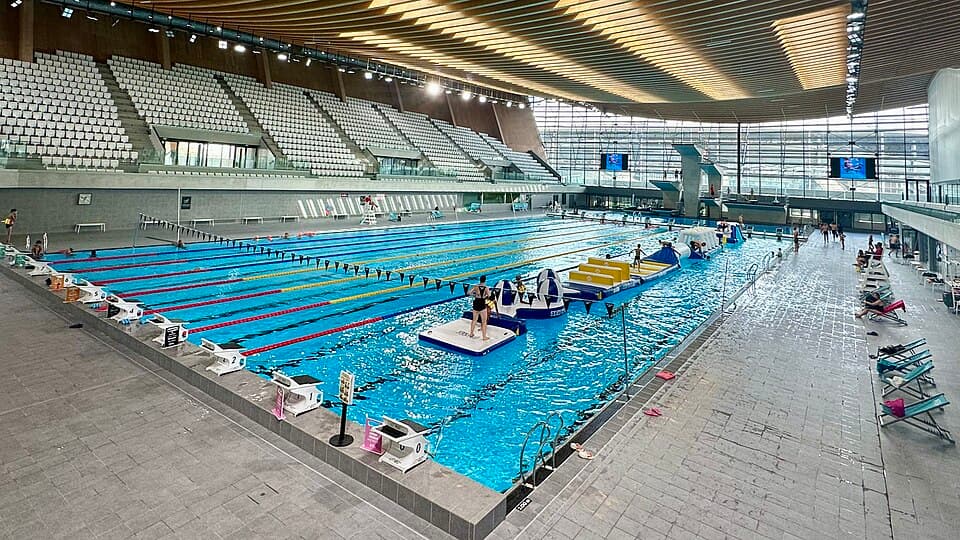 Piscine publique, centre aquatique olympique, Saint-Denis
