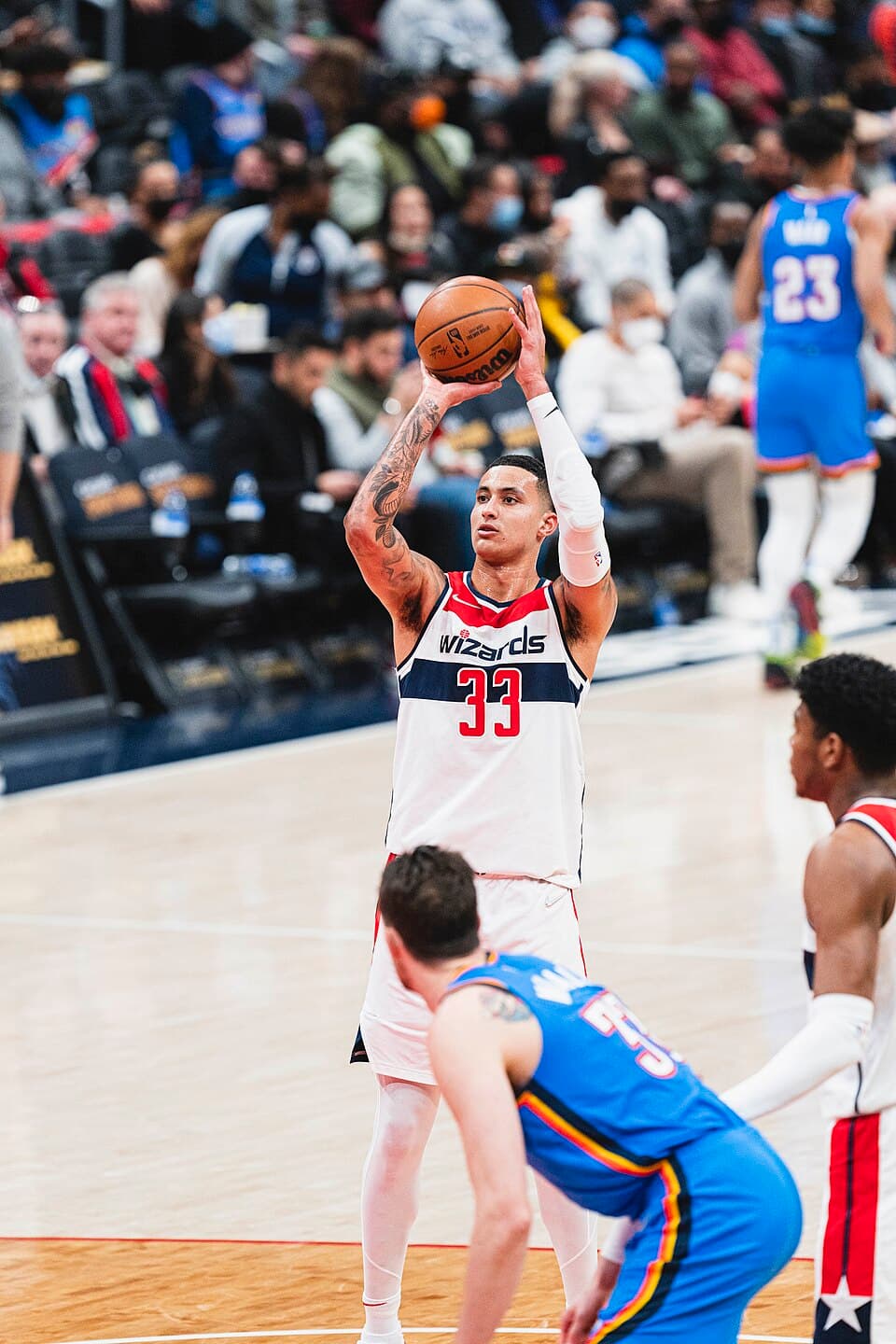 Oklahoma City Thunder at Washington Wizards on January 11, 2022