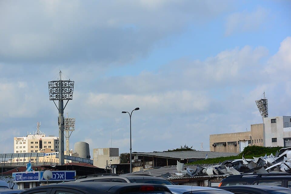 Illumination of the Bloomfield Stadium in Florentine, Tel Aviv