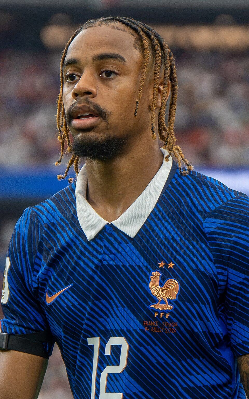 Bradley Barcola during France v Spain at the 2026 FIFA World Cup