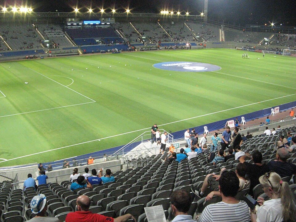 Bloomfield stadium in Tel Aviv-Yafo. A view from gate 8 during the match between Israel and Italy in the 2013 UEFA European Under-21 Football Championship