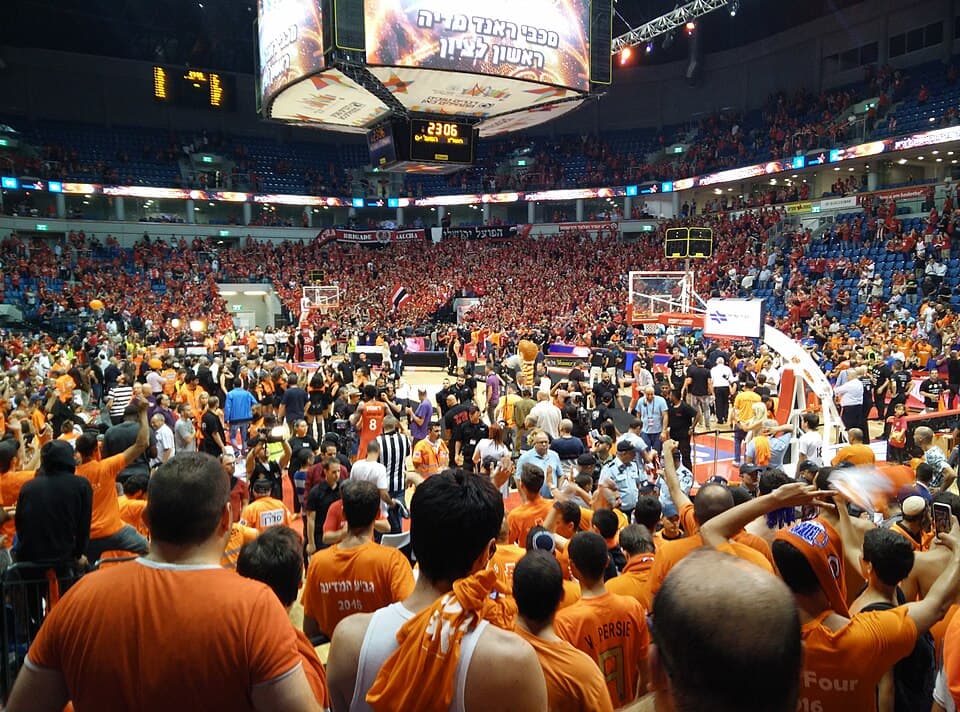 Maccabi Rishon Lezion after winning the Israeli championship of 2015/2016 season