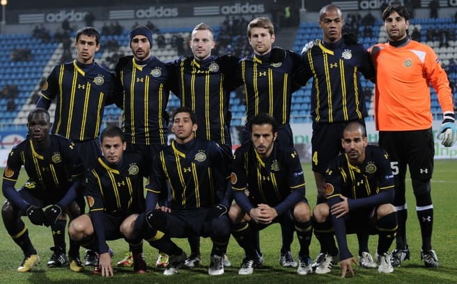 Maccabi Tel-Aviv against Dynamo Kiev