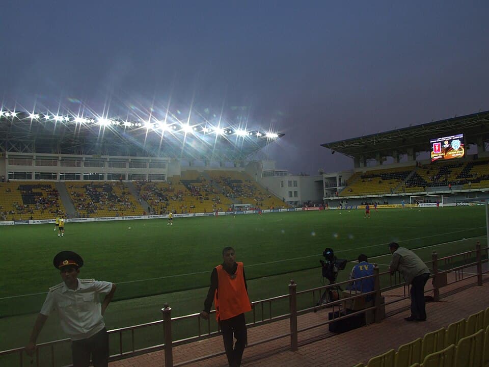 Sheriff Tiraspol stadium by night