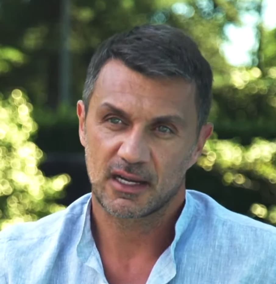 Frame from the GOAL TV Interview with AC Milan Technical director Paolo Maldini in July 2018