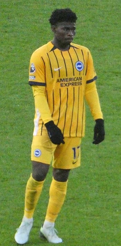 Carlos Baleba pictured during the match between Fulham and Brighton and Hove Albion