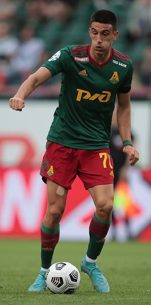 Marko Rakonjac with FC Lokomotiv Moscow in a game against FC Pari NN