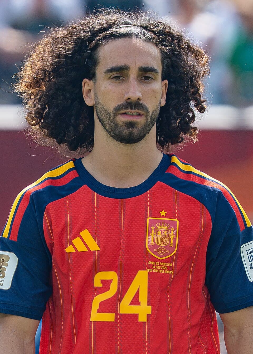 Marc Cucurella during Argentina vs Spain at the 2026 FIFA World Cup Final