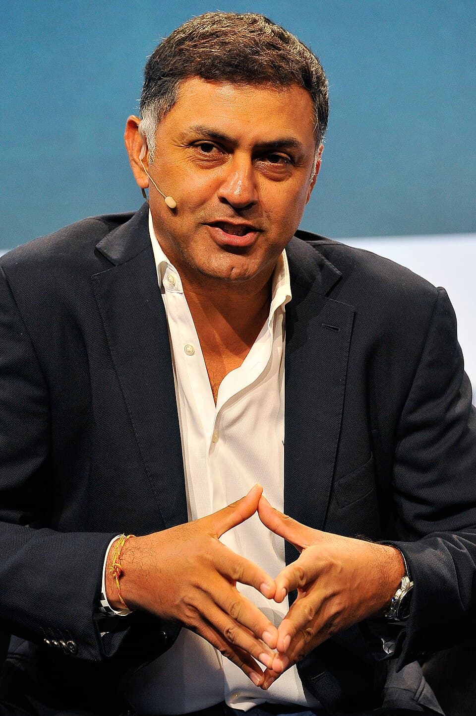 SAN FRANCISCO, CA - SEPTEMBER 22: Nikesh Arora of SoftBank speaks onstage during day two of TechCrunch Disrupt SF 2015 at Pier 70 on September 22, 2015 in San Francisco, California