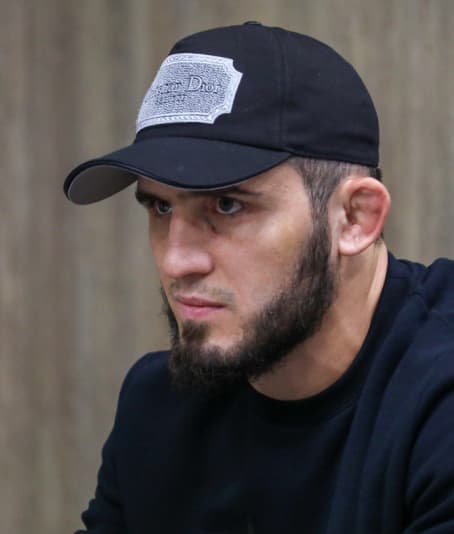 Islam Makhachev in 2022, after first title win ( UFC 280 )