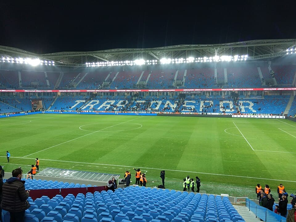 18 Mart 2017 tarihli Trabzonspor - Galatasaray maçının ardından staddan bir görünüm