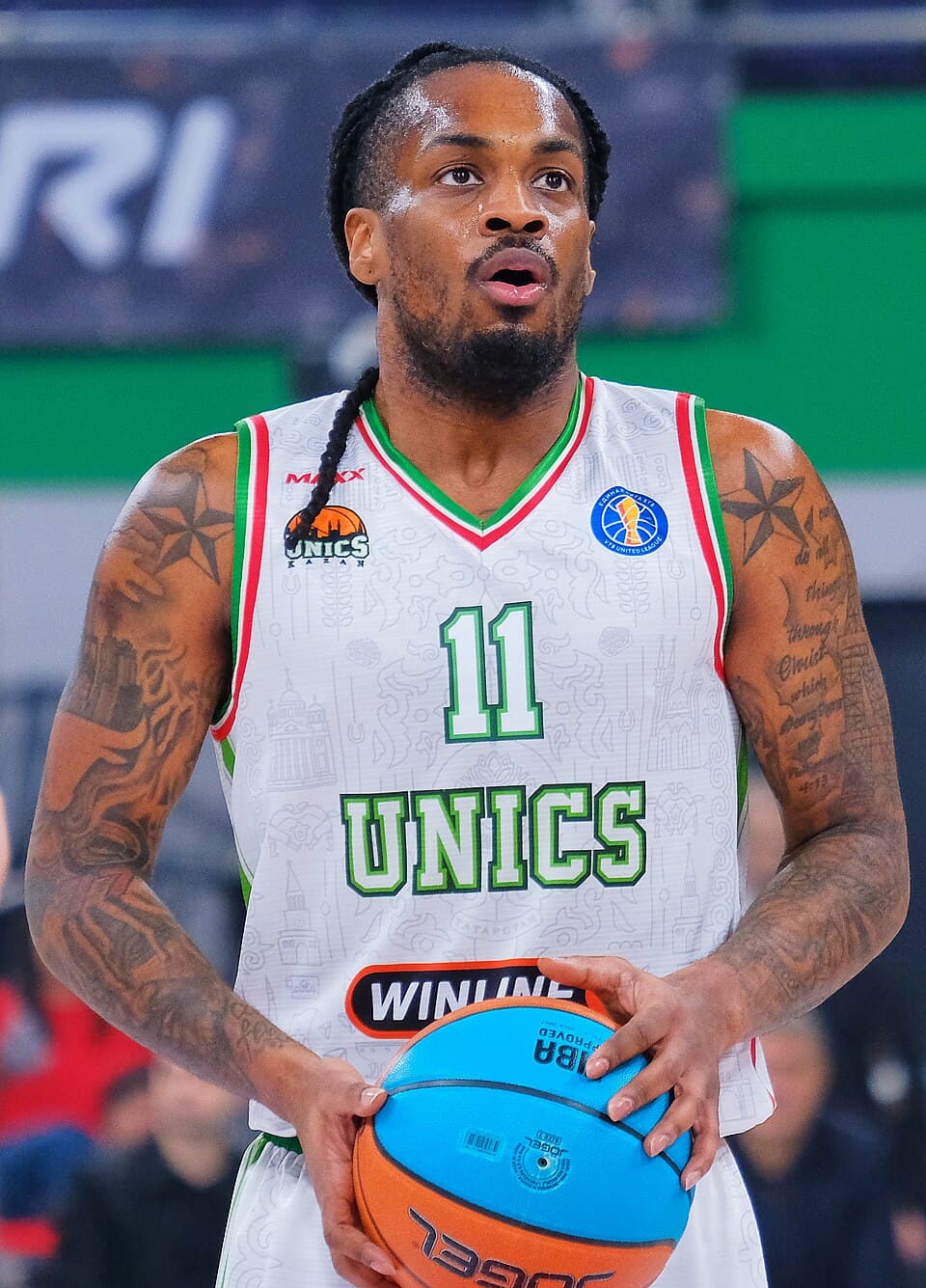 Paris Lee in action for UNICS Kazan in February 2026