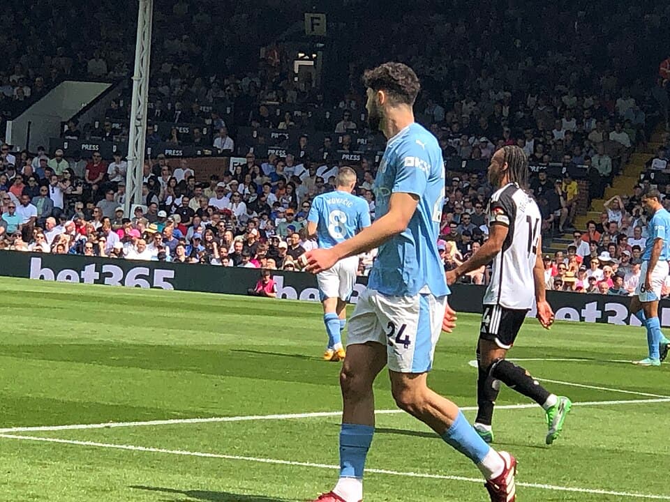 The first half of Fulham and Manchester City
