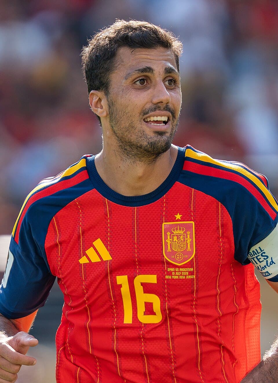 Rodri during Argentina vs Spain at the 2026 FIFA World Cup Final