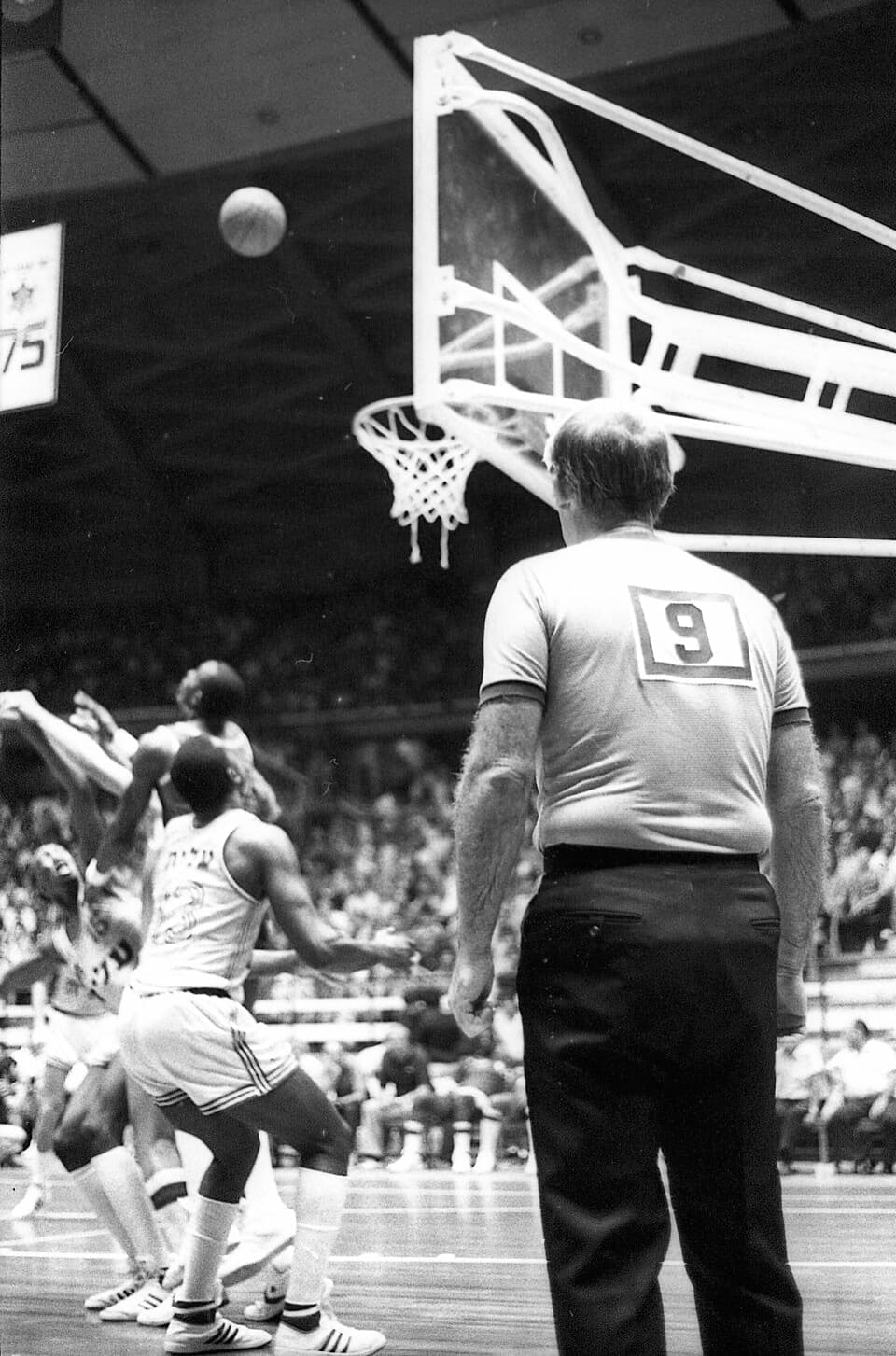 Maccabi Tel Aviv basketball team playing against the Phoenix Suns