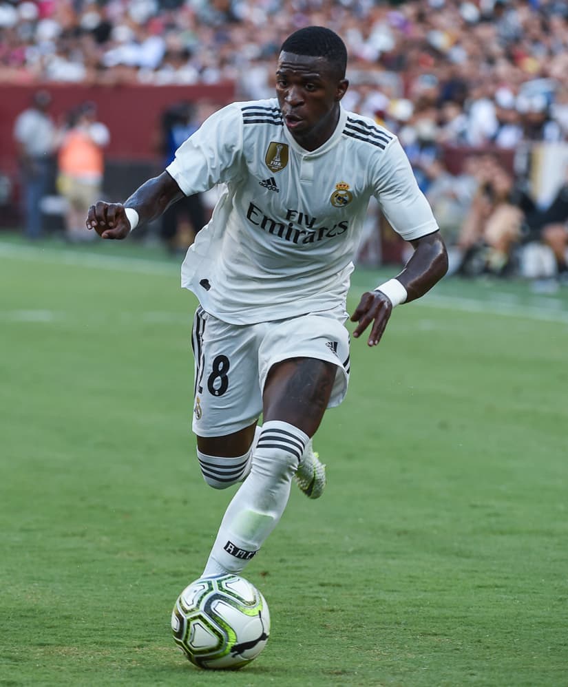 Vinicius Jr in a friendly game against Juventus in 2018