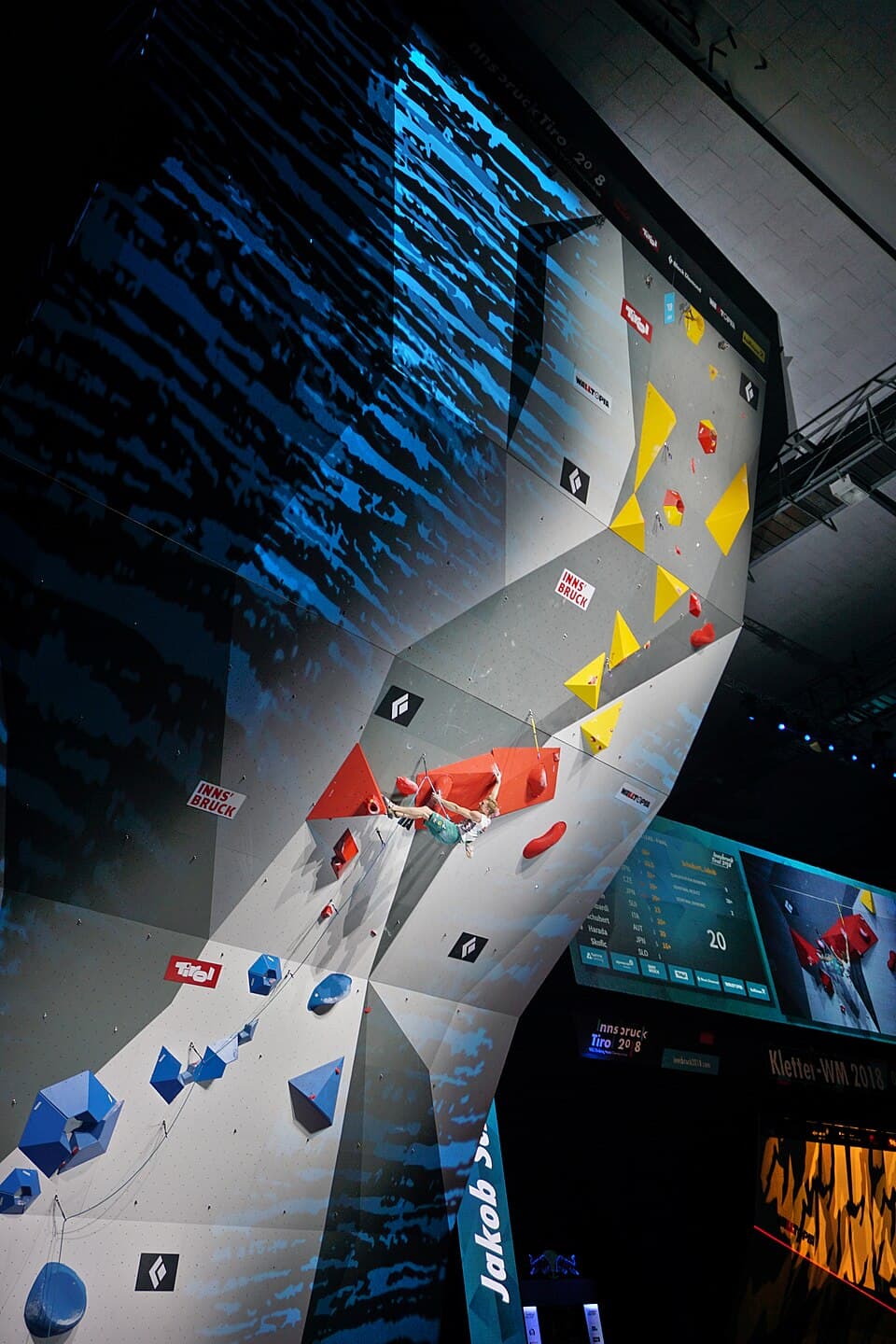IFSC Climbing World Championships Innsbruck 2018 Final MAN lead 166 SCHUBERT Jakob AUT http://www.ifsc-climbing.org/index.php?option=com_ifsc&view=athlete&id=6550&cat=1