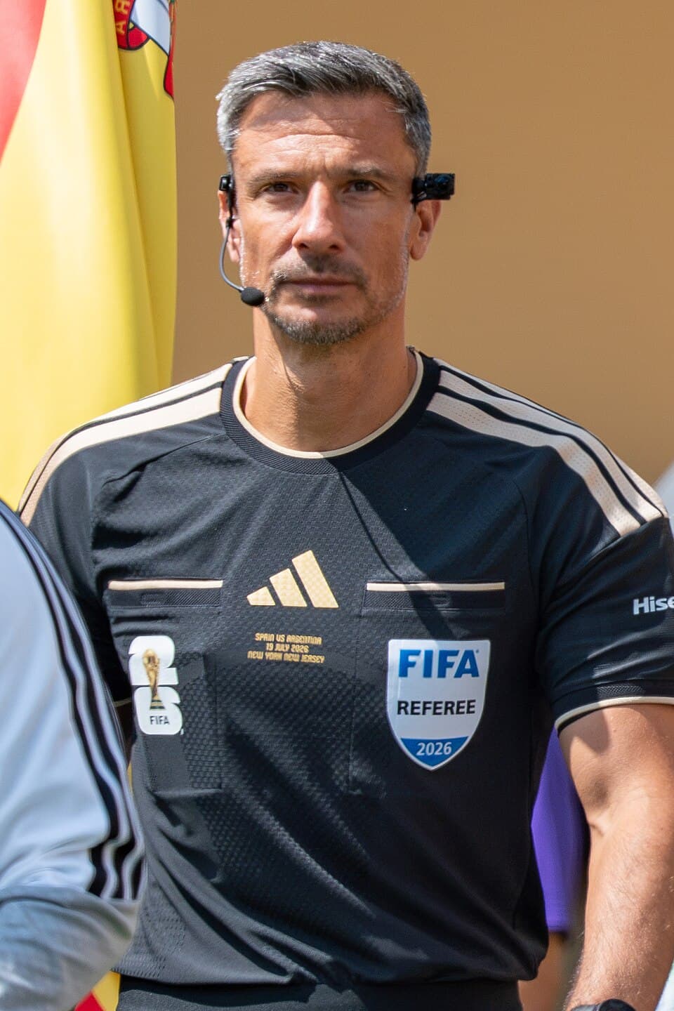 Slavko Vinčić during Argentina vs Spain at the 2026 FIFA World Cup Final