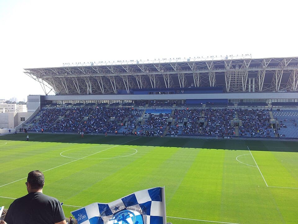 HaMoshava Stadium during a much between Hapoel Petah Tikva F.C. and F.C. Nazareth Illit